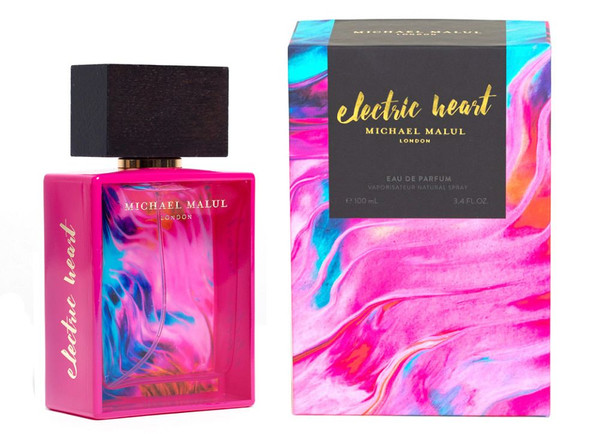 Electric Heart Eau de Parfum 3.4oz-women’s elegant, long-lasting designer-inspired fragrance in a sleek bottle