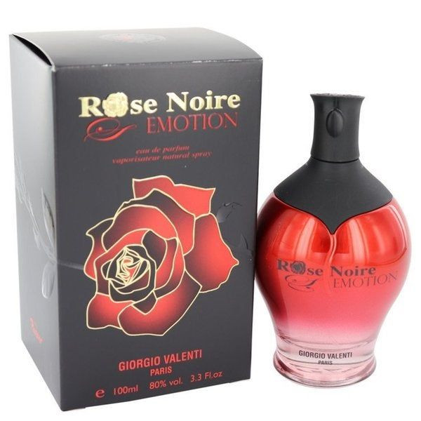 Rose Noire Emotion 3.3oz  Eau de Parfum  by Giorgio Valentin -women’s elegant, long-lasting, designer-inspired fragrance in a sleek bottle
