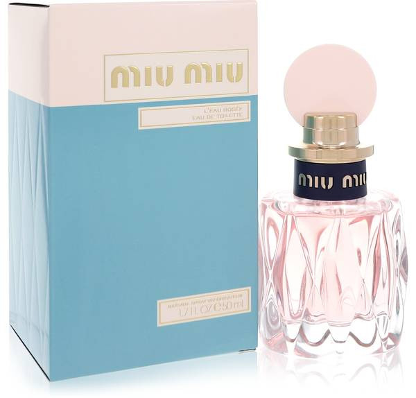 Miu Miu L'eau Rose'e Eau de toilette 3.4oz-women’s perfume, elegant, long-lasting, designer-inspired fragrance in a sleek bottle