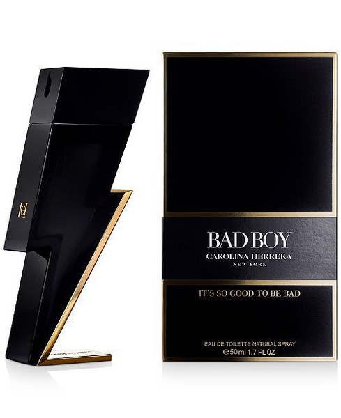 Bad Boy Carolina Herrera Eau de Toilette 3.4oz men’s fresh woody fragrance bottle