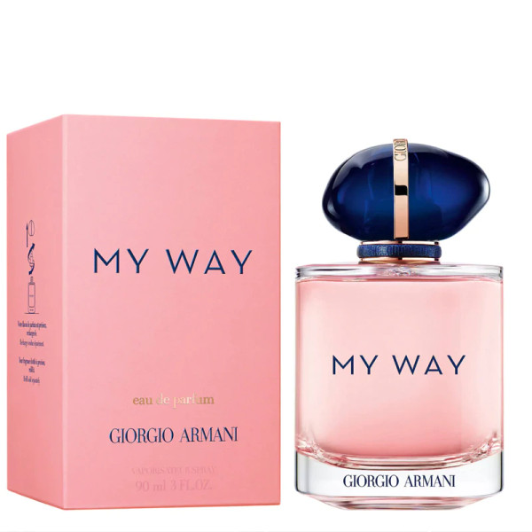 My Way Armani 3.0oz Eau De Parfum -women’s gift-worthy, elegant, long-lasting designer fragrance in a sleek perfume bottle