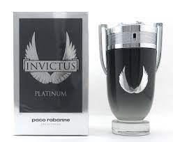 Invictus Platinum by Paco Rabanne, 6.8oz Eau de Parfum for Men, long-lasting velvety fragrance in an elegant bottle