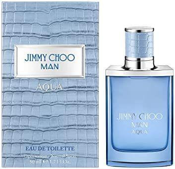 Jimmy Choo Man Aqua Eau De Toilette 3.3oz-Men's Long-lasting Velvety cologne elegant bottle
