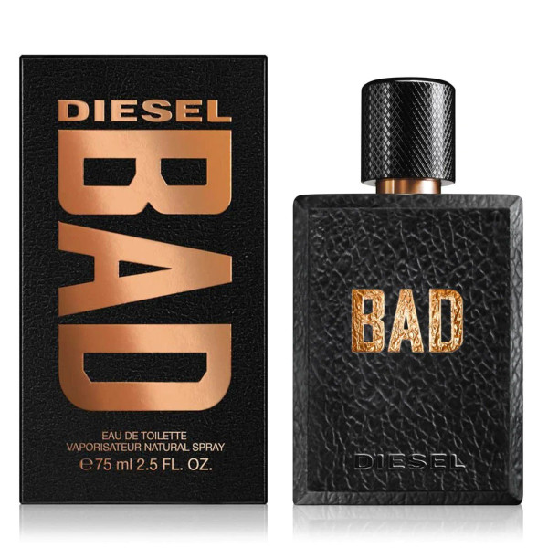 Diesel Bad EDT 2.5oz-Men's  long-lasting designer perfume in stylish flacon