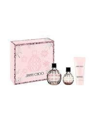 Jimmy Choo Signature 3.4oz EDP spray with body lotion for women- bold, elegant, luxury perfume gift