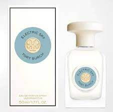 Electric Sky Tory Burch EDP Spray for Women 1.7OZ – Long-lasting elegant floral perfume bottle