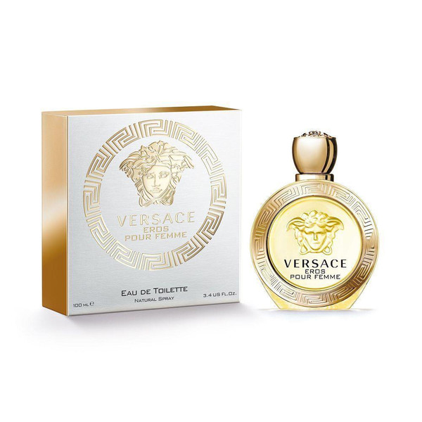 Versace Eros Pour Femme Eau De Toilette Spray 3.4oz for Women – Branded Perfume Under $100