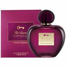 Her Secret Temptation 3.4oz EDT – women’s long-lasting floral musk perfume by Antonio Banderas in a classic bottle