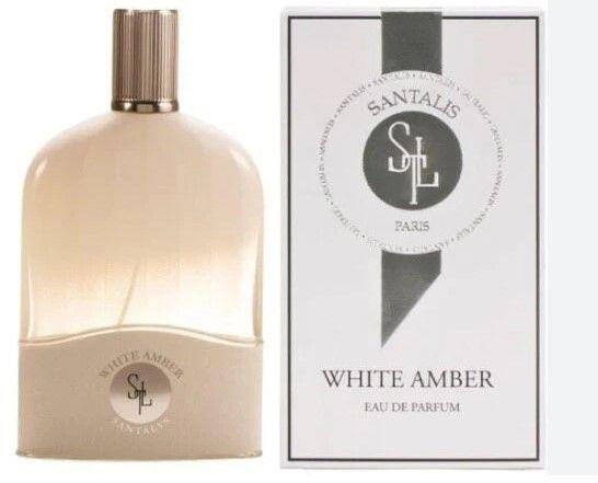 White Amber Santalis Eau De Parfum 3.4oz bottle – long-lasting masculine fragrance for men