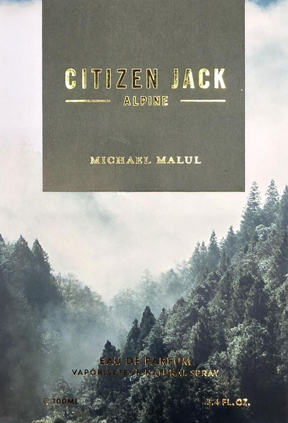 Michael Malul Citizen Jack Alpine long-lasting masculine fragrance Eau De Parfum 3.4oz
