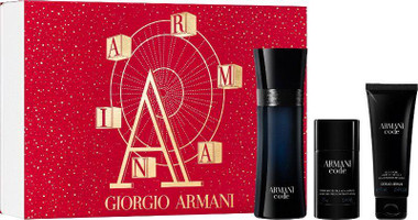 Armani Code 3PC Gift Set – Eau de Toilette 4.2oz for Men