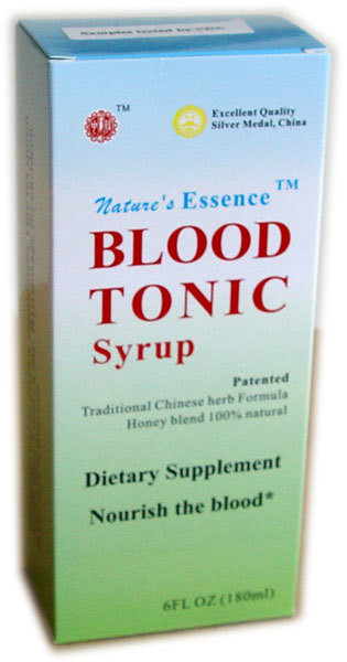 blood tonic syrup box