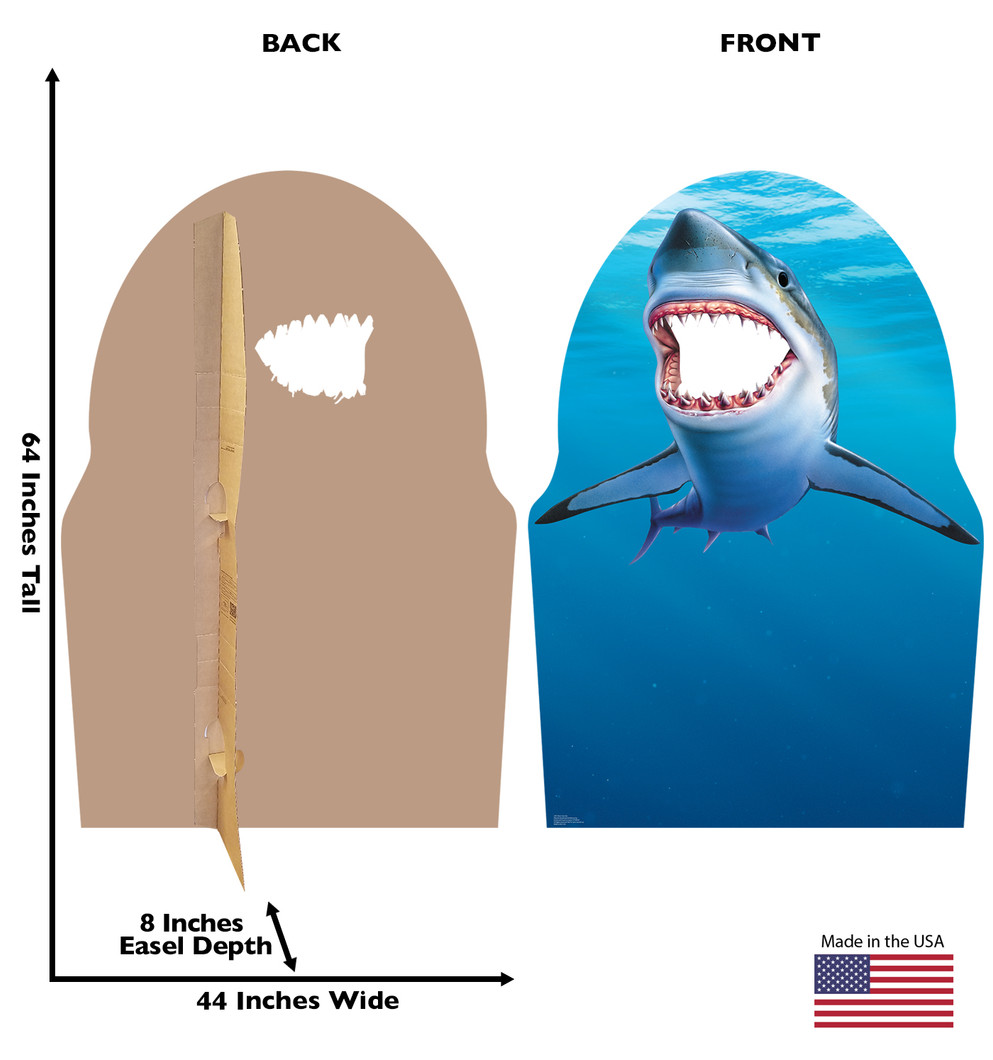 Shark Stand in 
Lifesize Cardboard Cutout