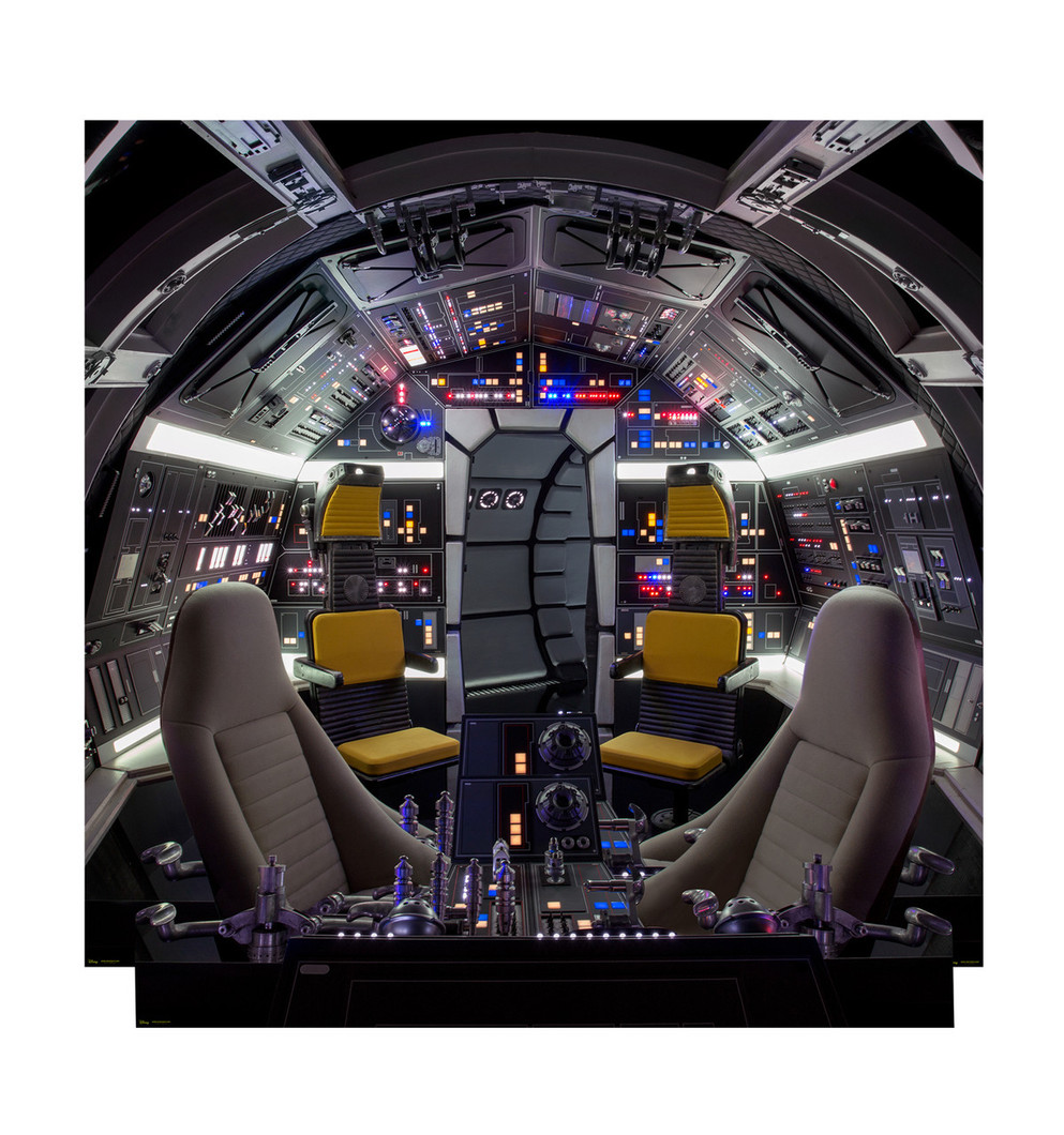 Cockpit of Millenium Falcon Backdrop (Star Wars Han Solo Movie)