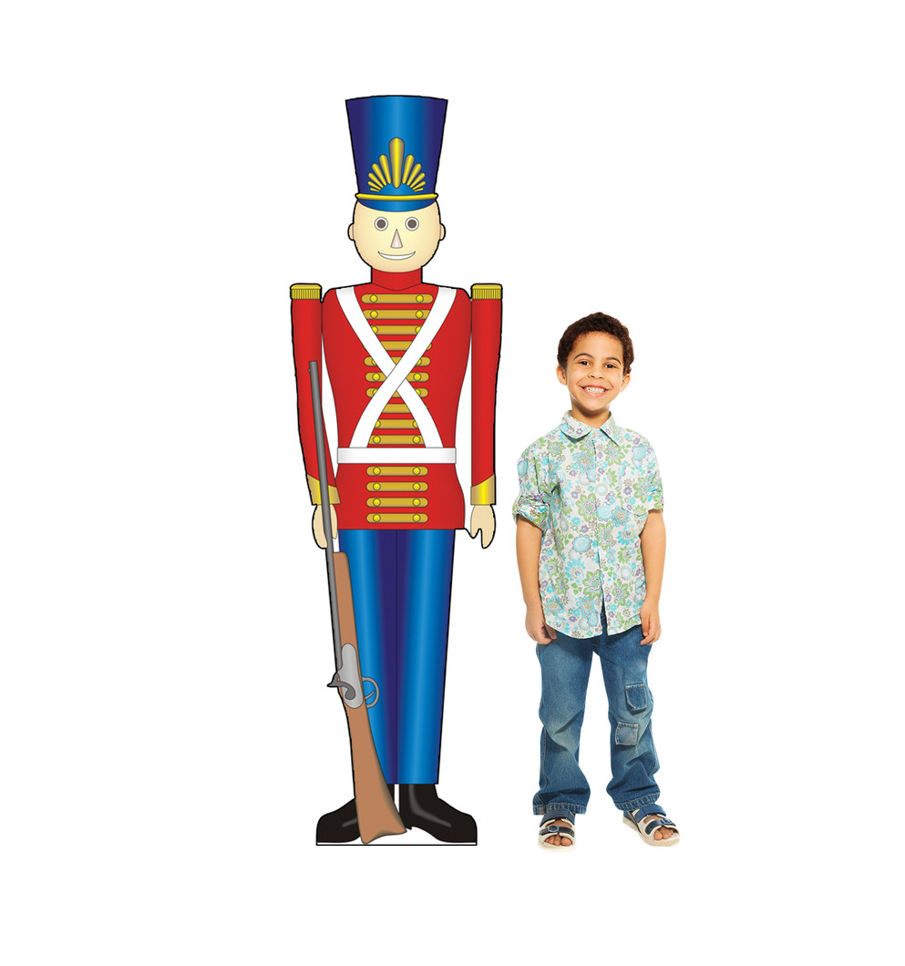 Nutcracker Christmas Toy Soldier Lifesize Cardboard Cutout with Model