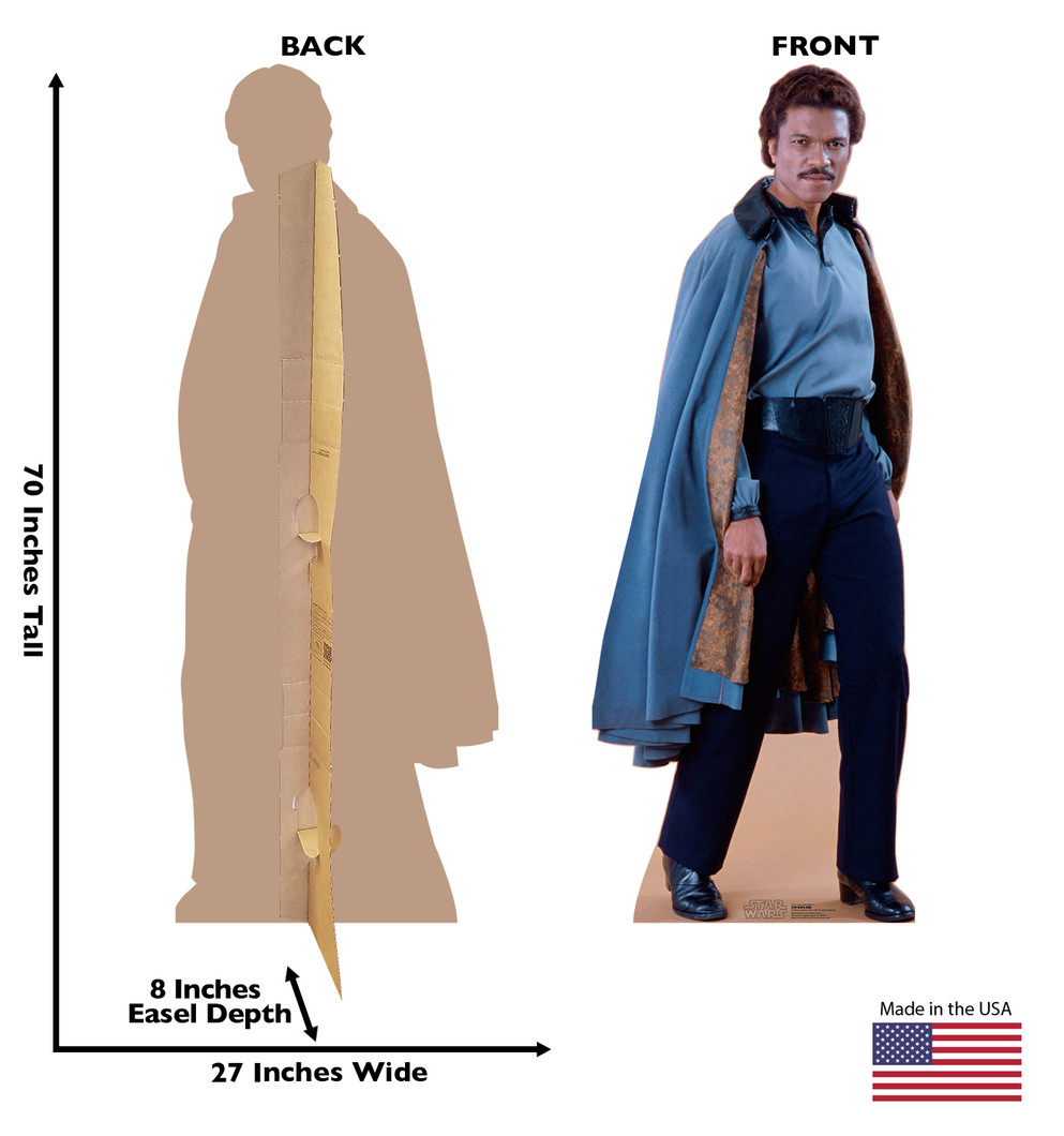 Lando Calrissian - Star Wars
Lifesize Cardboard Cutout Dimensions