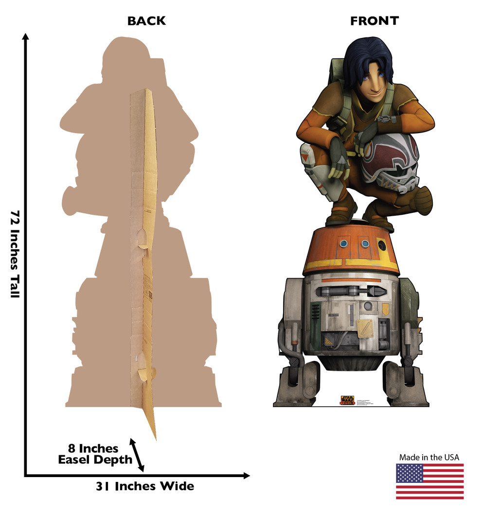 Ezra and Chopper - Star Wars Rebels
Lifesize Cardboard Cutout