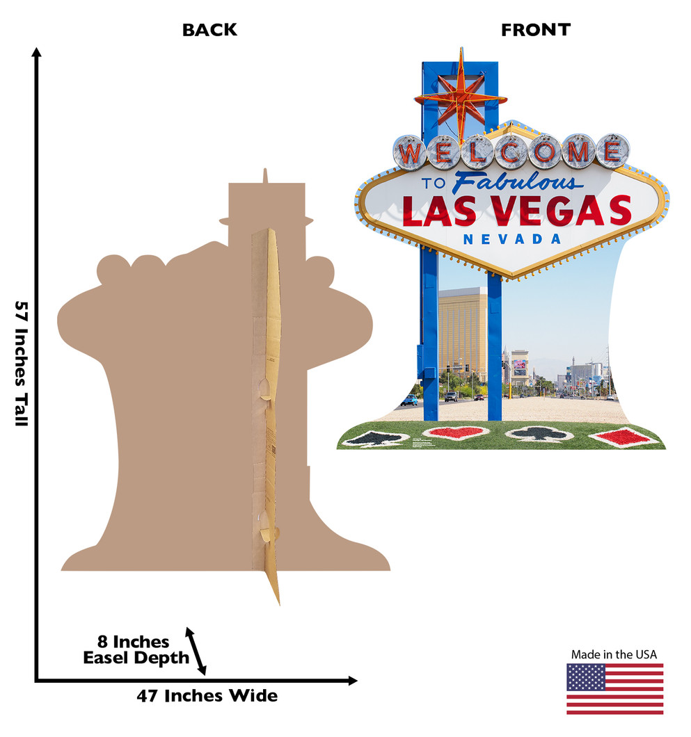 Vegas Sign
Lifesize Cardboard Cutout Dimensions