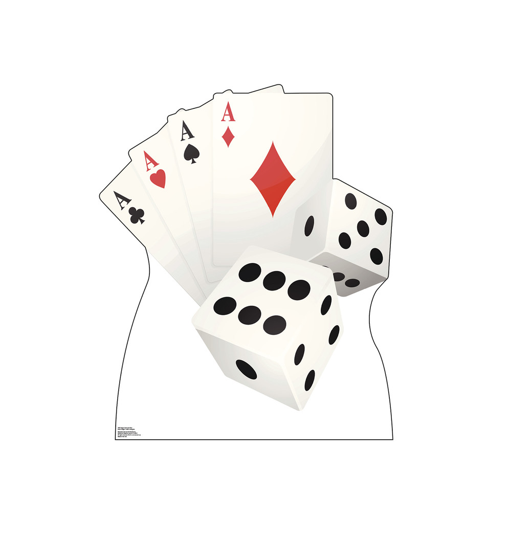 Vegas Cards and Dice
Lifesize Cardboard Cutout