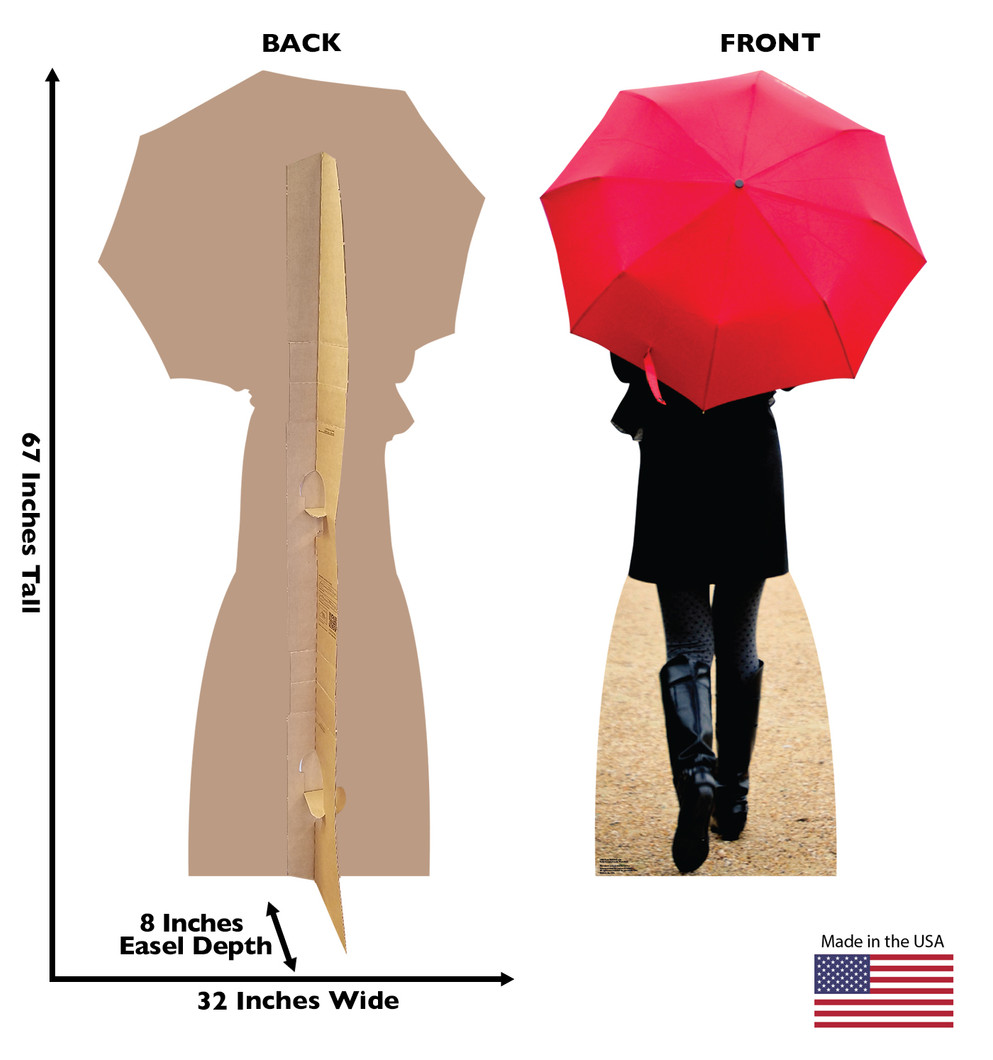 Paris Red Umbrella
Lifesize Cardboard Cutout