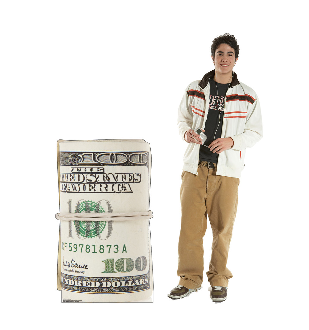 Roll of $100 Bills
Lifesize Cardboard Cutout with Model