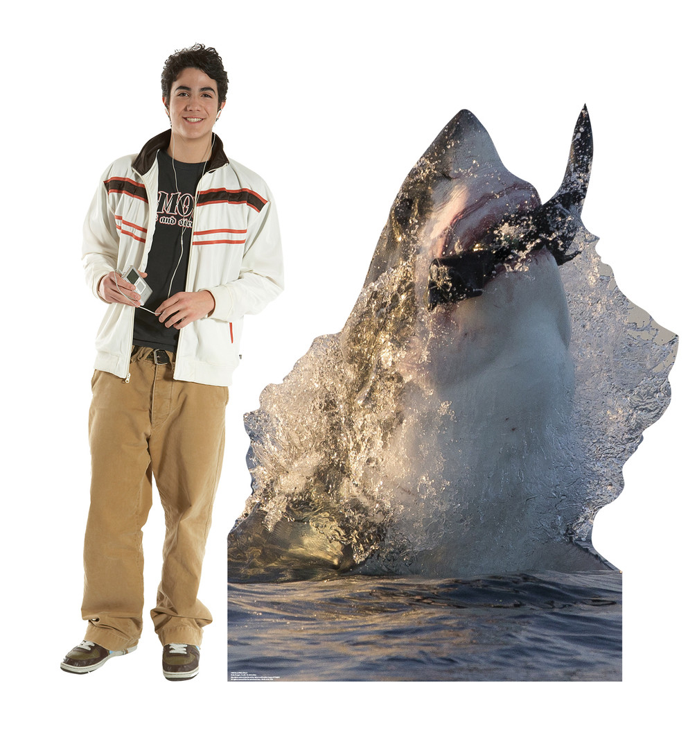 Great White Shark
 Lifesize Cardboard Cutout with Model