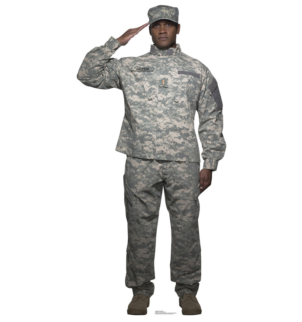 Digital Camo Soldier Life-Sized Standee