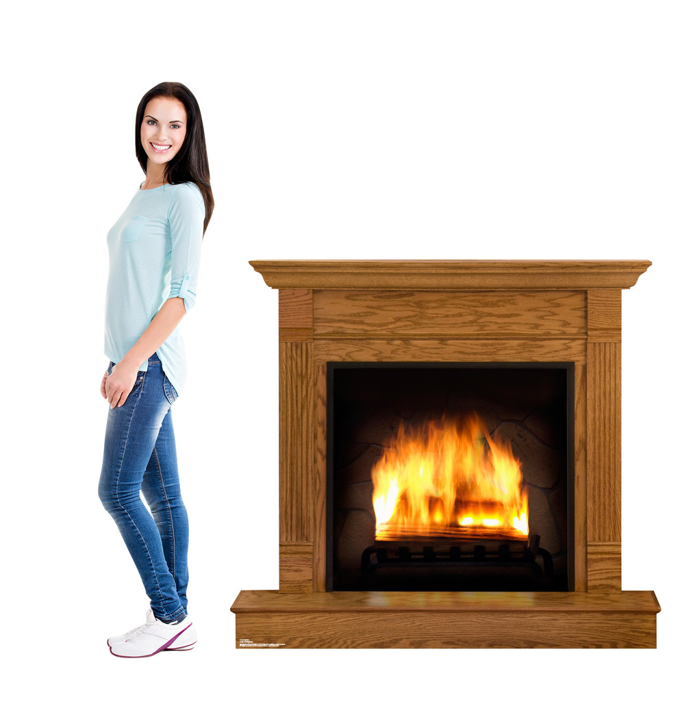 Fireplace
 Lifesize Cardboard Cutout  with Model