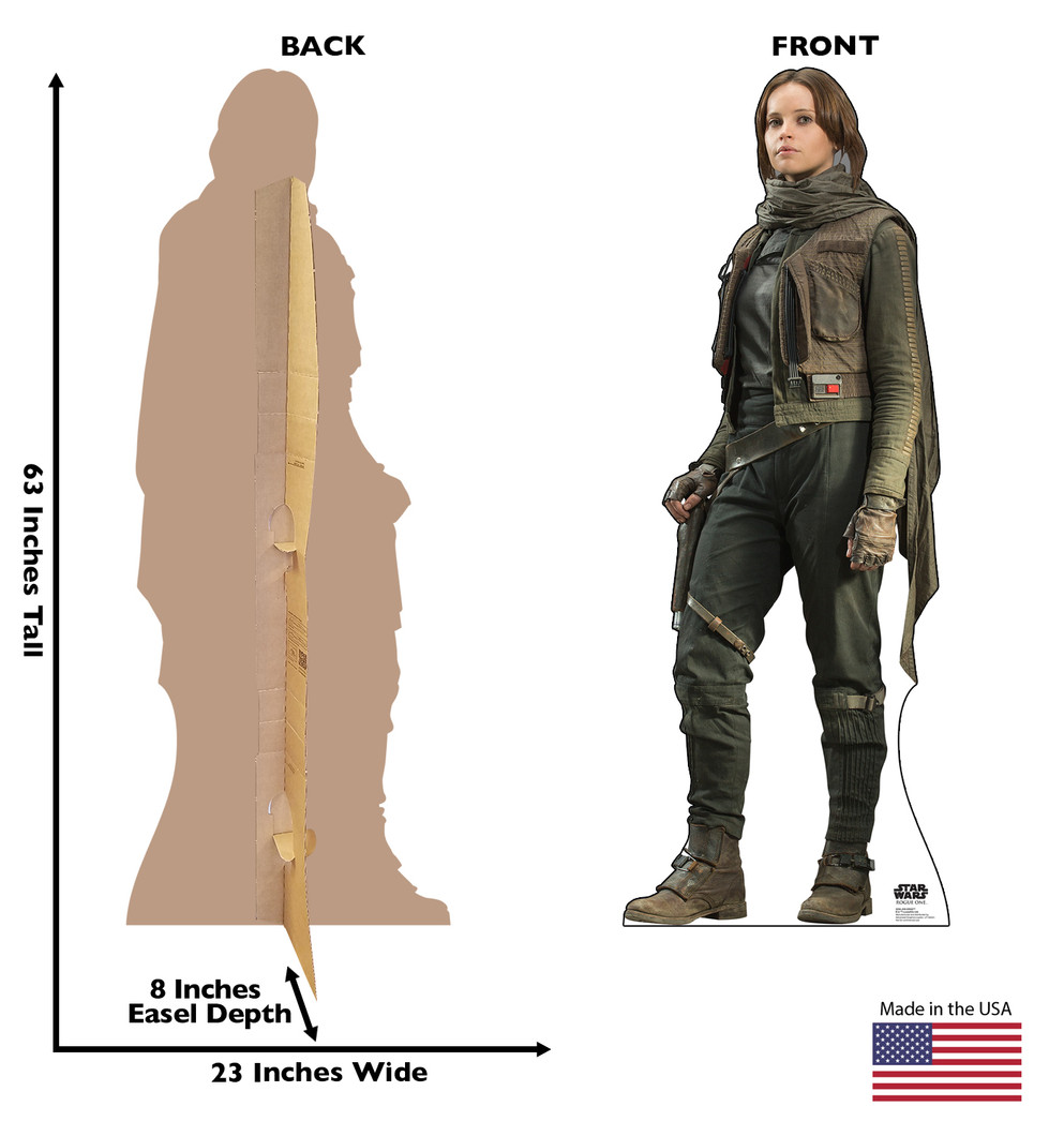Jyn Erso™ - Rogue One - Star Wars
 Lifesize Cardboard Cutout  dimensions