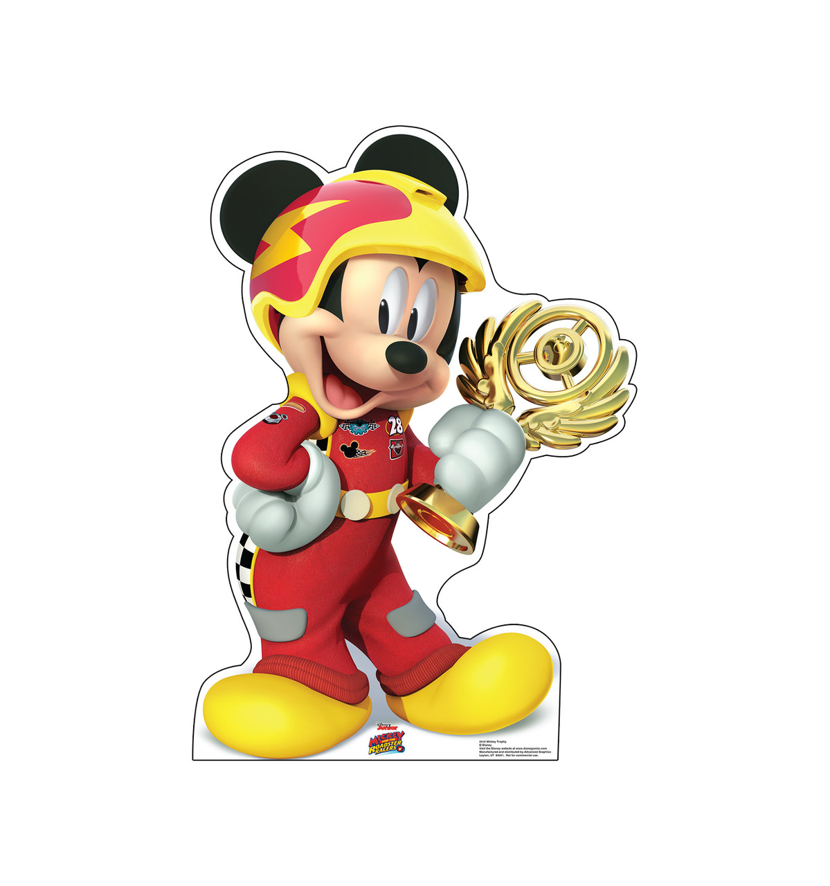 Disney | Super Fun Mickey Racing Cutout | Party Decoration