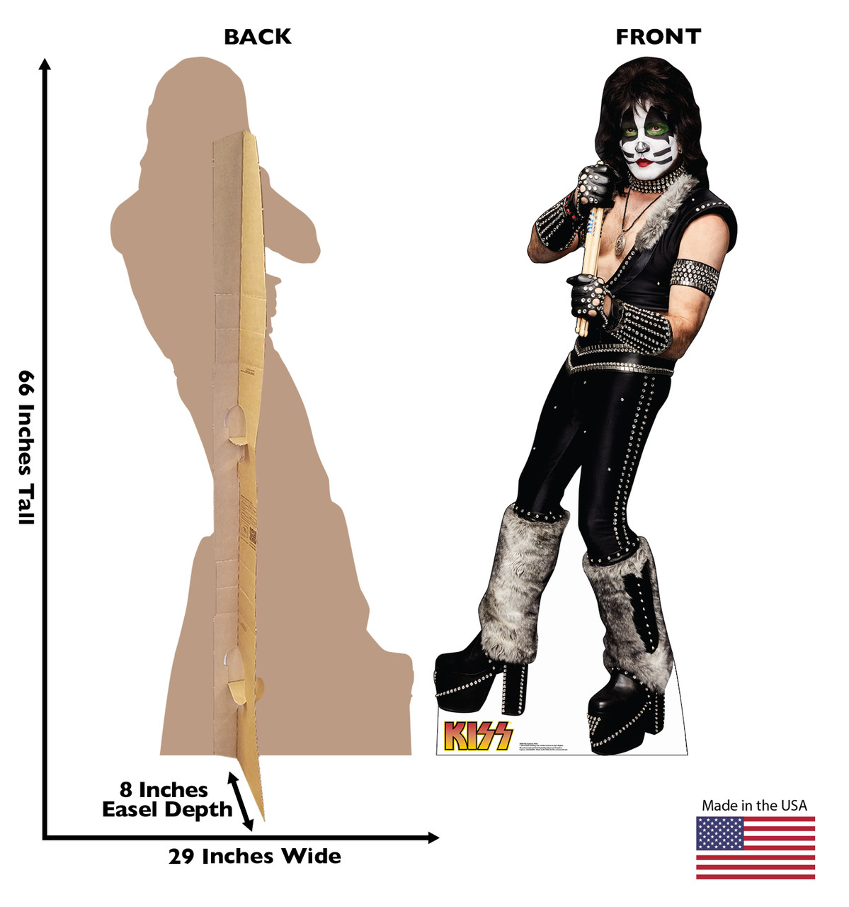KISS | Catman Cardboard Cutout | Life-Size Rock Legend