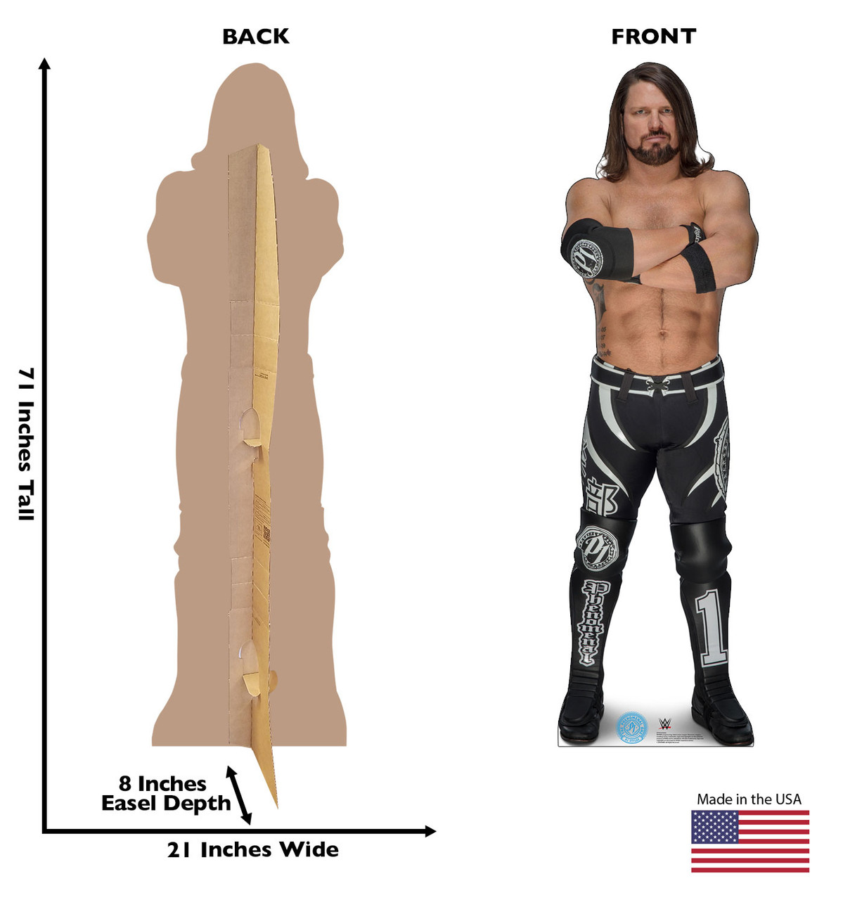 AJ Styles | Life-Sized Cutout | Perfect for Parties!