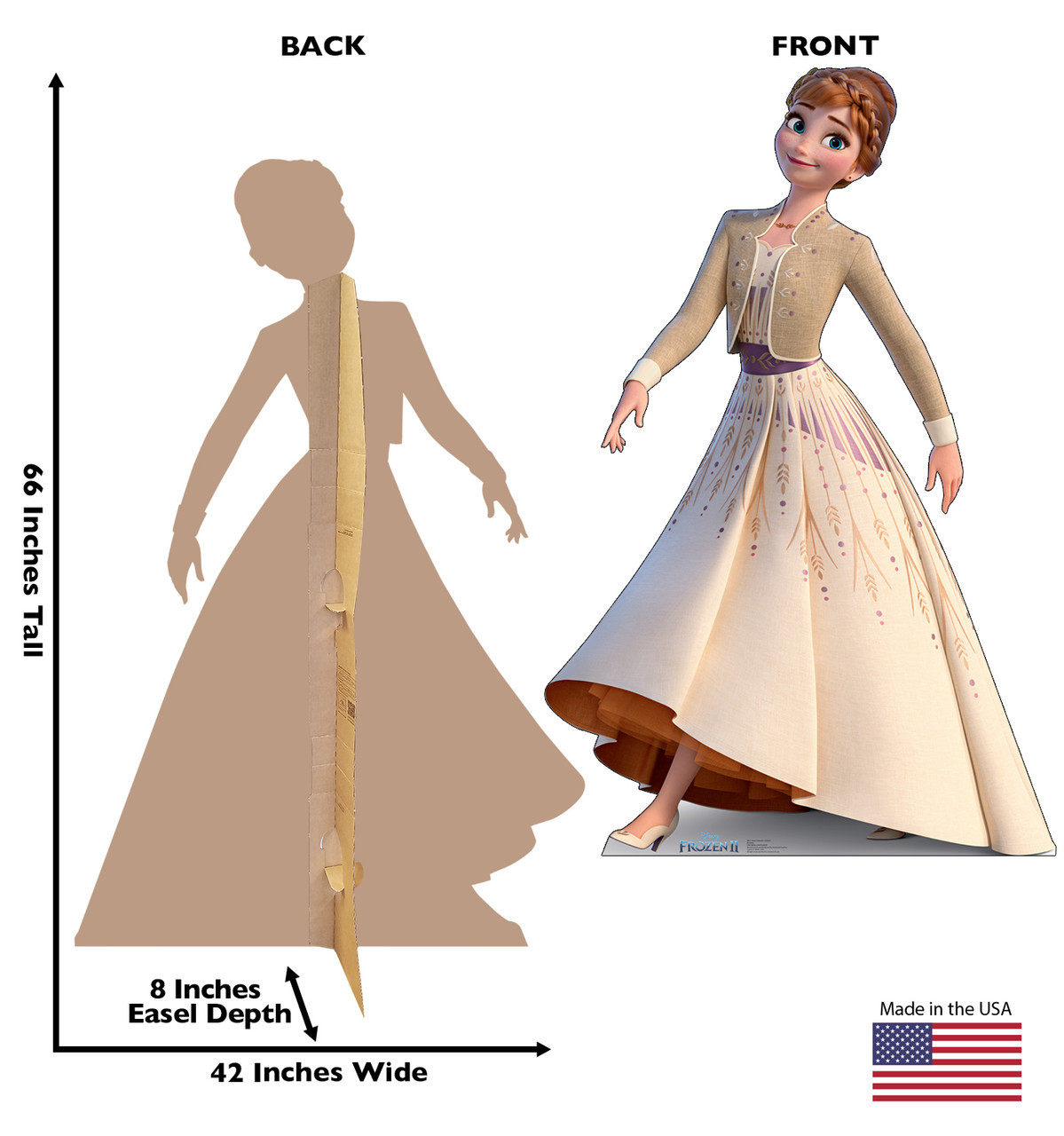 slim fit dress slacks Anna Dress, Frozen 2 Costume – EasyCosplayCostumes main image 0