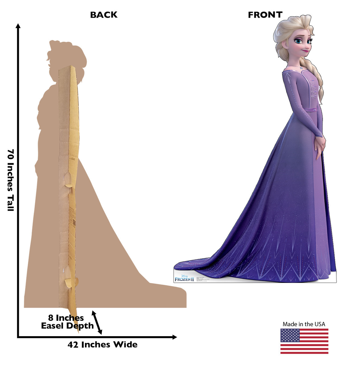 Disney | Elsa from Frozen II Lifesize Standup | Party Prop
