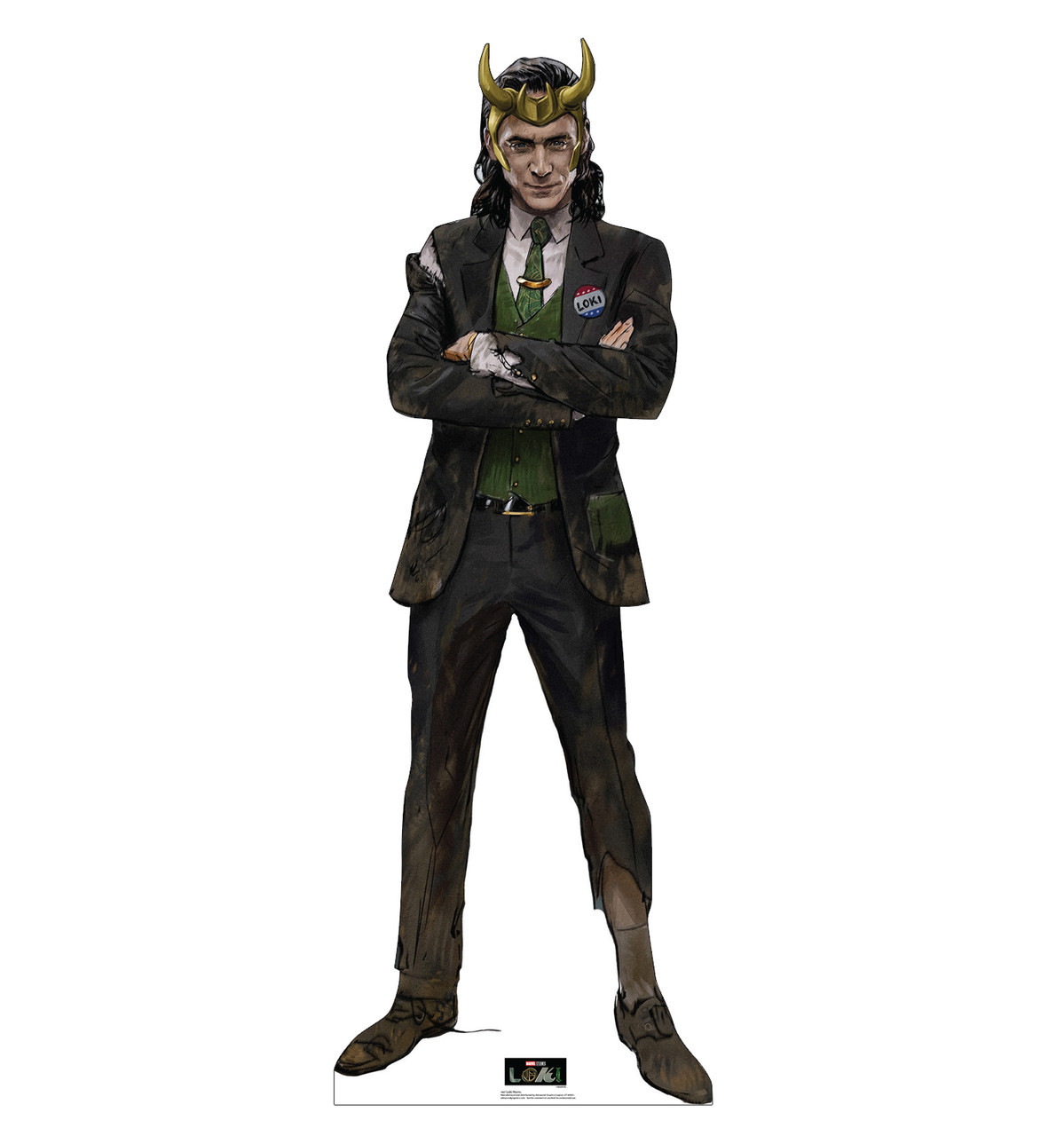 Loki with Horns Cutout | High-Quality Cardboard Standee