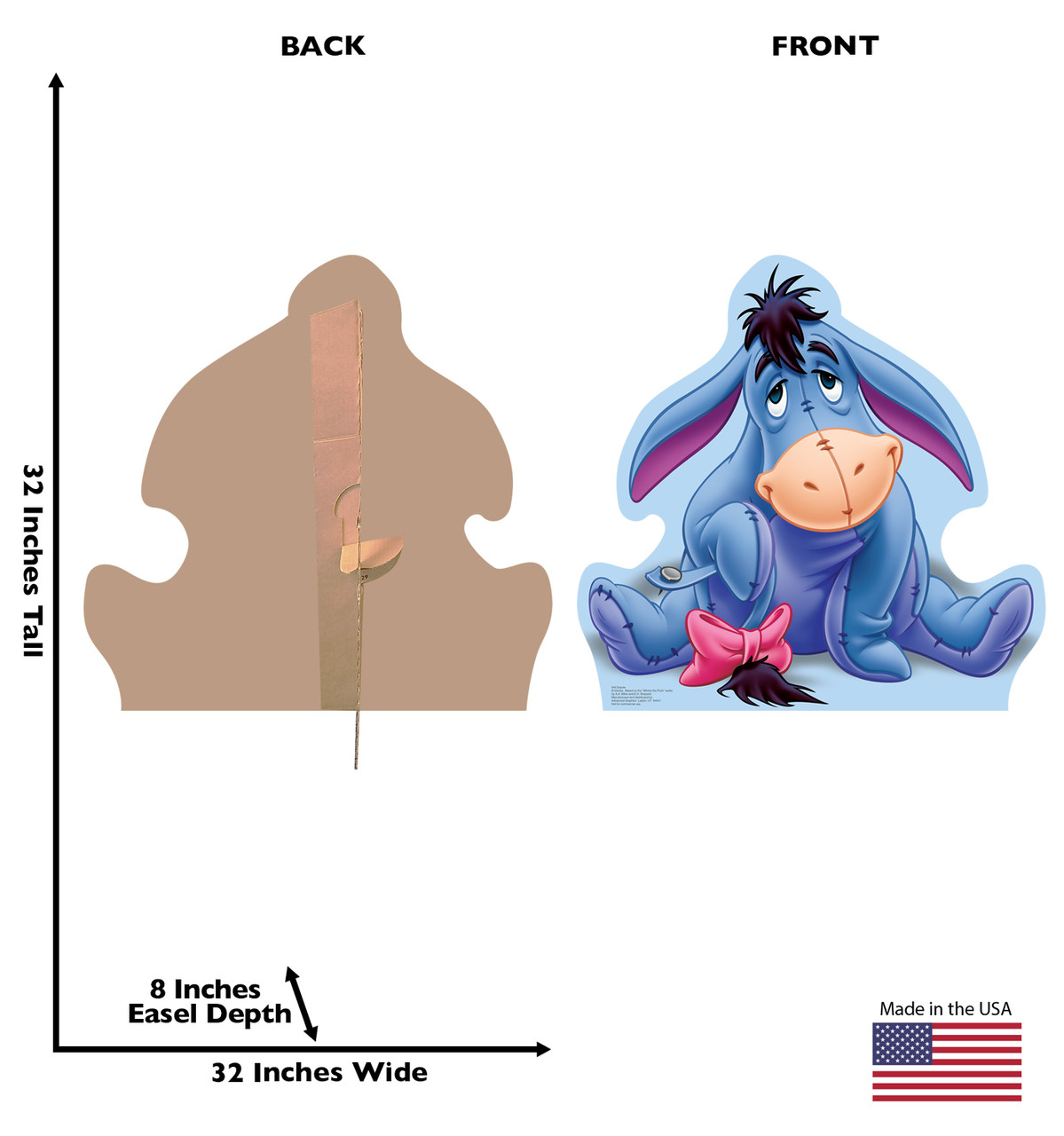 Eeyore | Lifesize Cardboard Cutout | High-Quality Decor