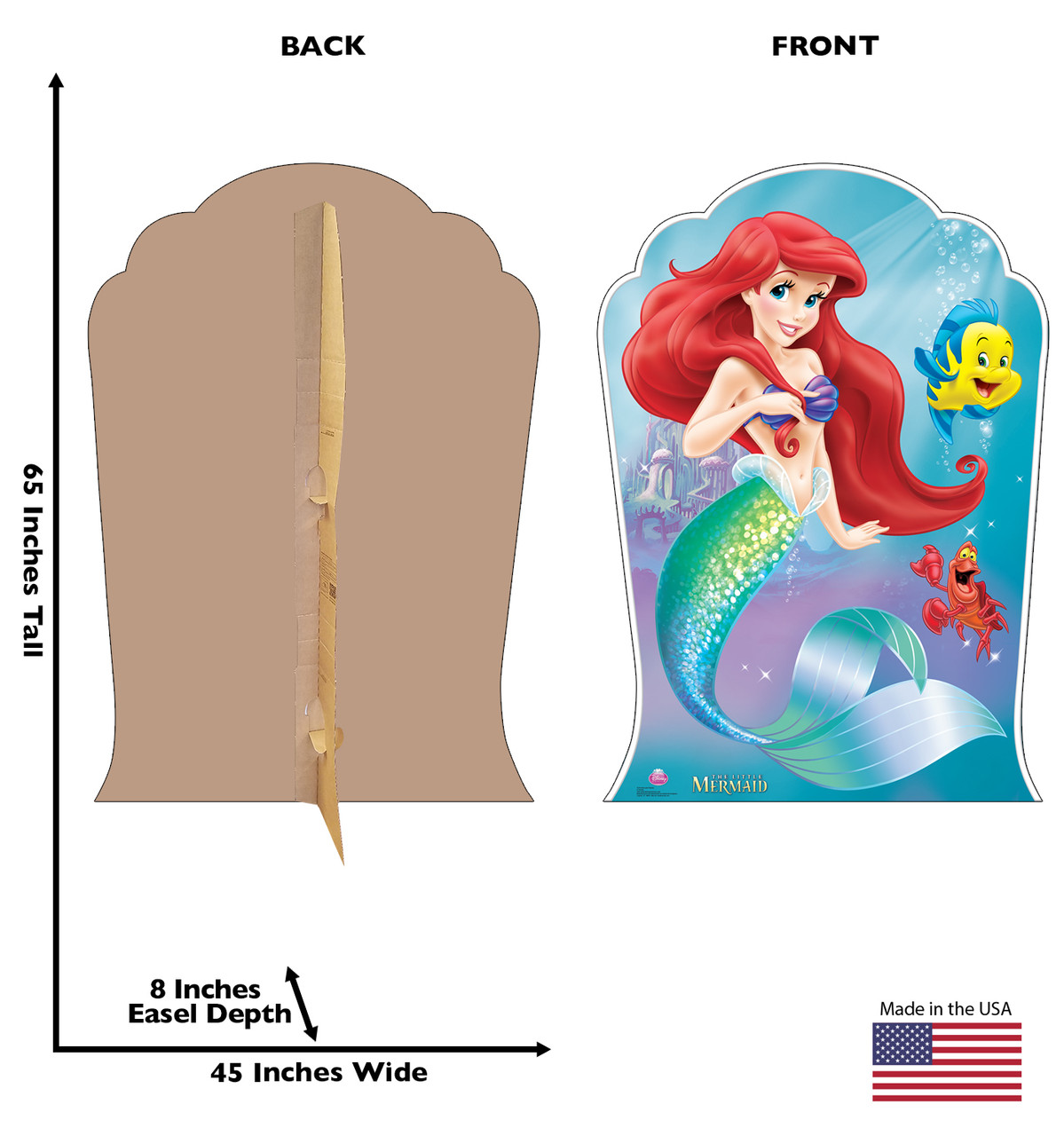 Ariel and Friends | Lifesize Cutout | Perfect Party Decor