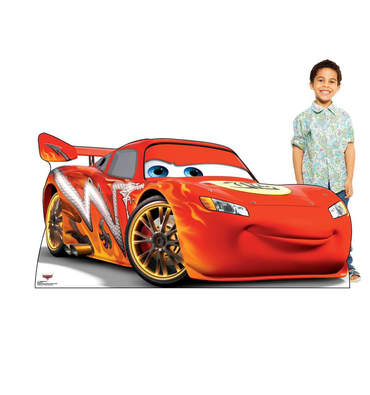 Lightning McQueen Lifesize Cardboard Cutout High-Quality Decor