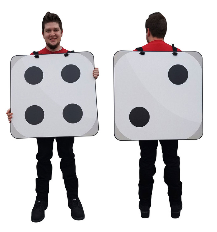 2D Dice Costume