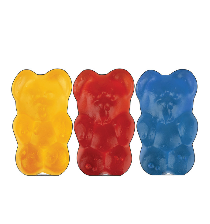 Gummy Bears (3 pack. Orange, Red and Blue)