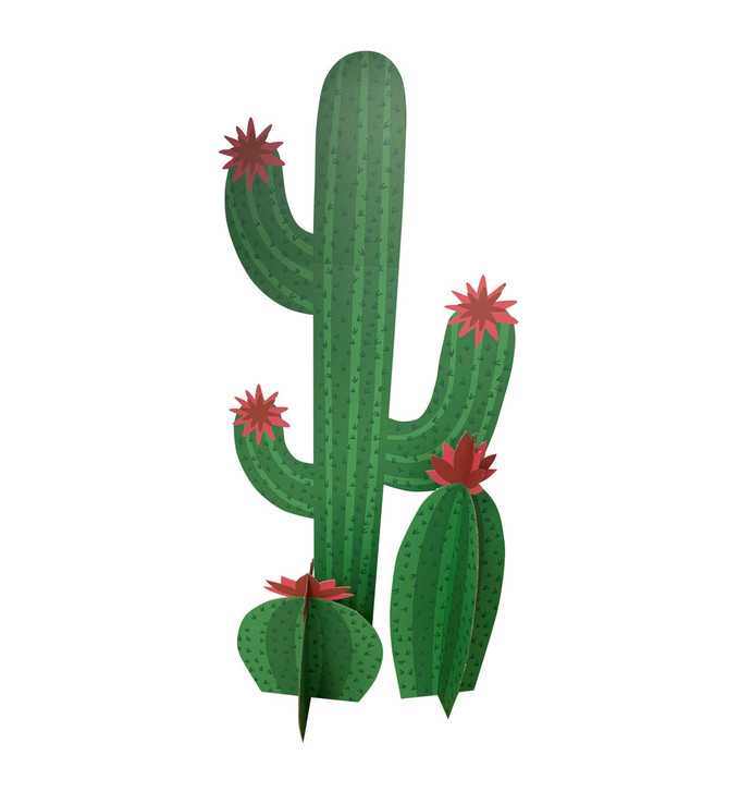 Cactus Grouping (Standee, two 3D cactus)