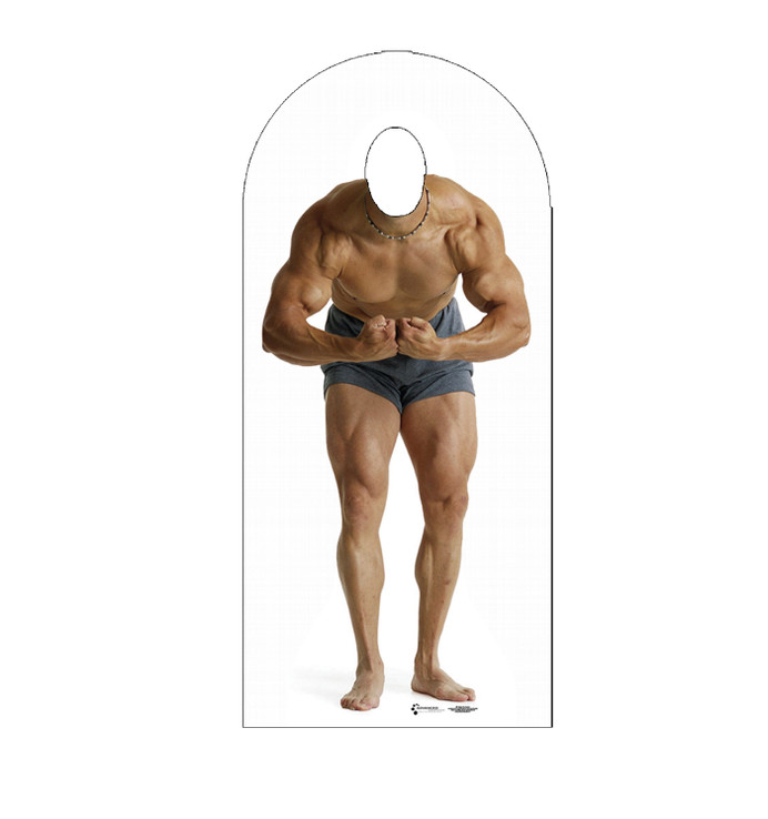 Muscle Man Standin Lifesize Cardboard Cutout