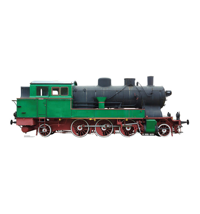 Green and Red Steam Train
 Lifesize Cardboard Cutout