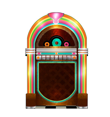 Retro Juke Box | Lifesize Cardboard Cutout | Perfect Party Decor