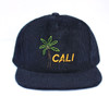 Cali Palm Black Corduroy Hat