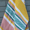 Coral, Yellow, Aqua Blanket Coral, Yellow, Aqua Blanket