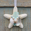Jungle Starfish with Sea Glass Collage Ornament