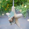 Jungle Starfish with Sea Glass Collage Ornament