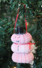 Pink Sea Urchin Snowman Ornament