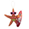 Surfer Starfish Christmas Ornament - Lime Green Bikini